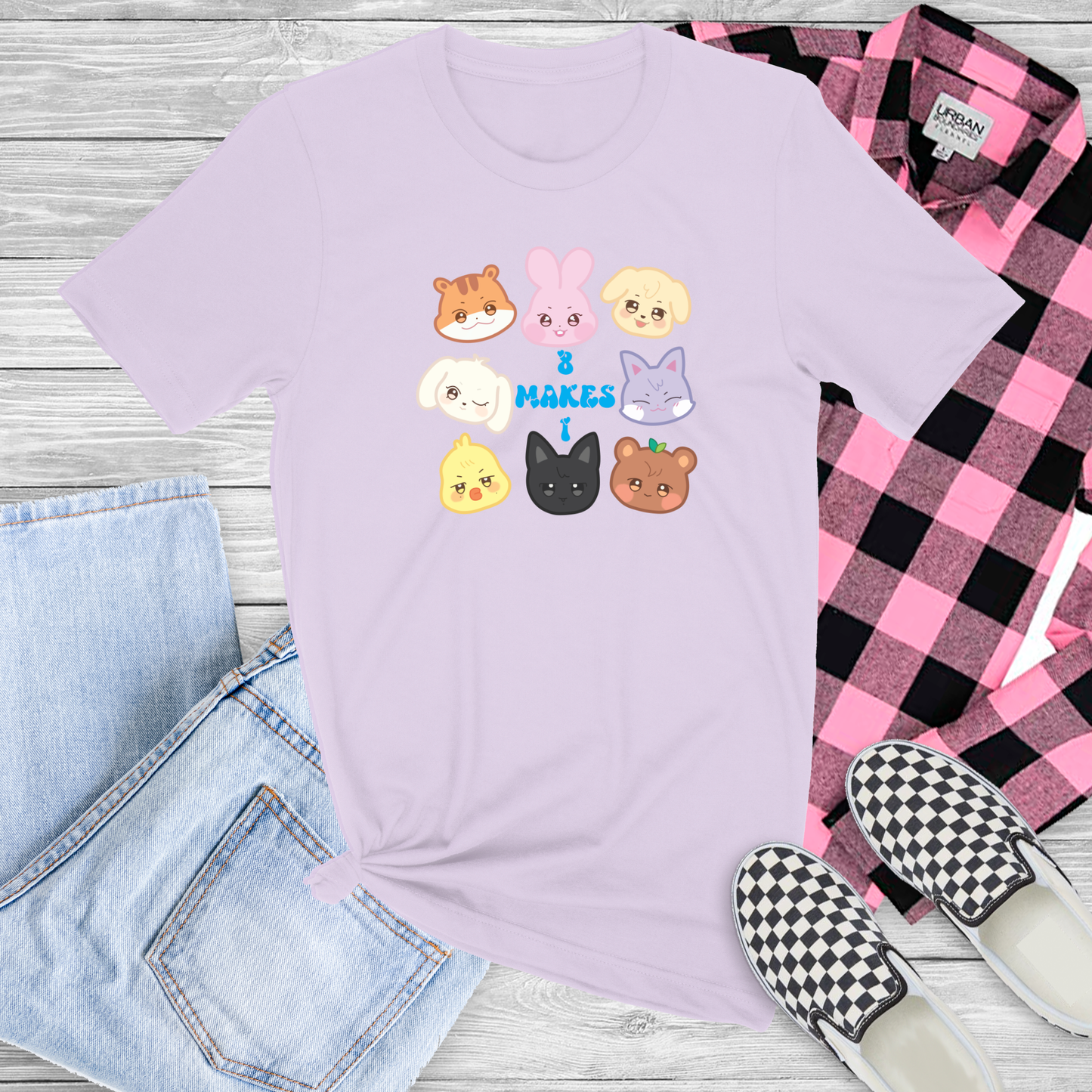 Ateez 8 makes 1 Shirt