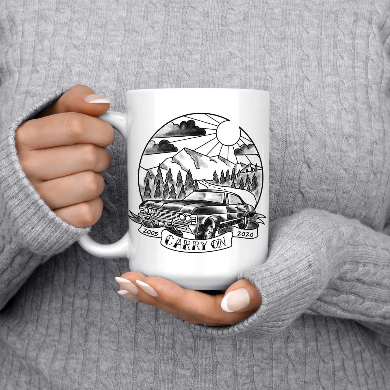 Supernatural Carry On Tattoo Mug