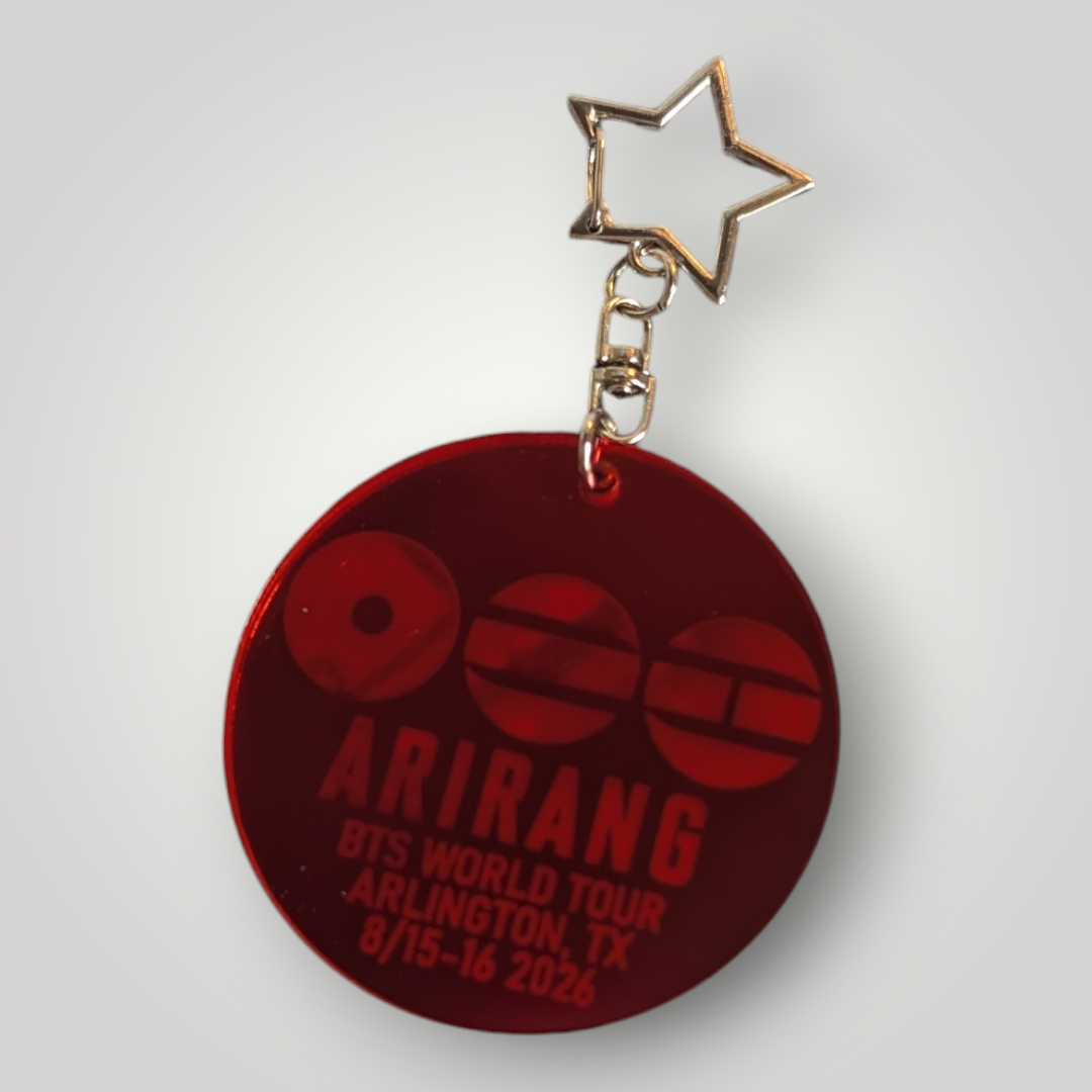 BTS ARIRANG Tour Keychain - Arlington – Snow Blossom Studio