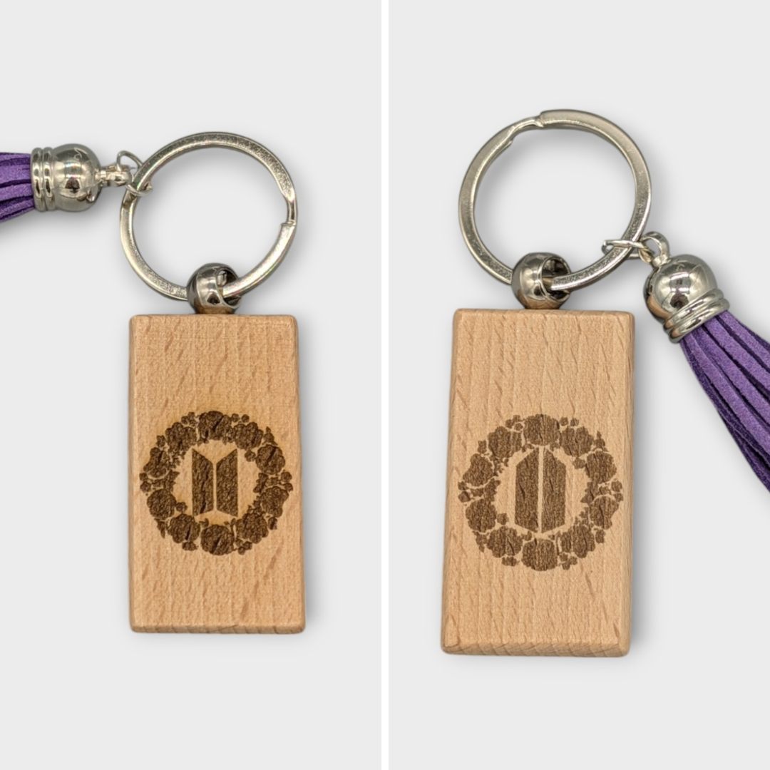 BTS ARMY Wood Keychain