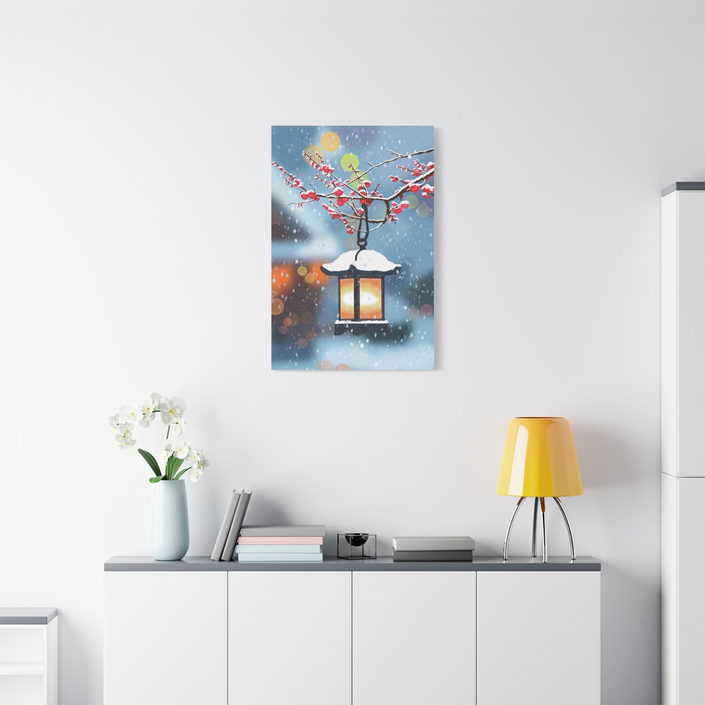 Winter Lantern Canvas Print