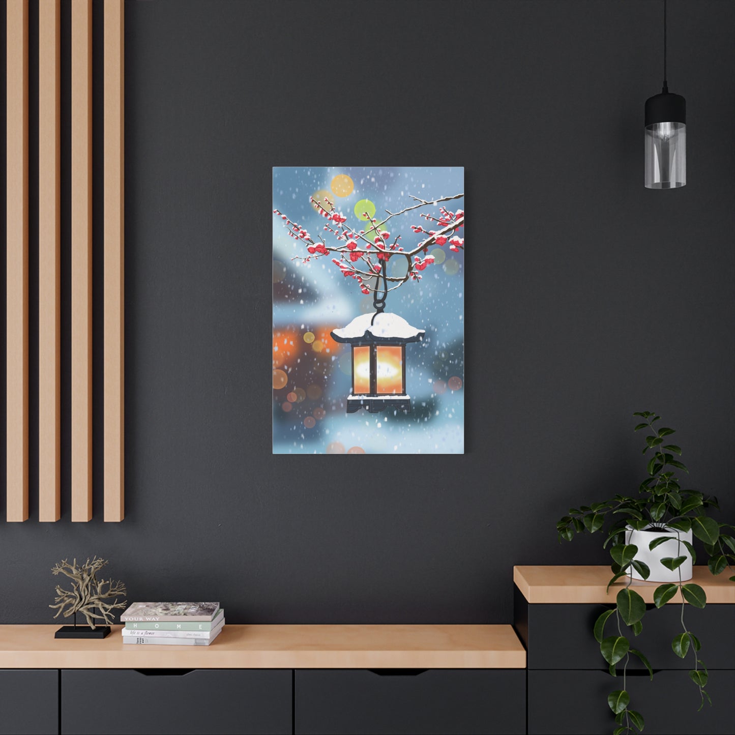 Winter Lantern Canvas Print