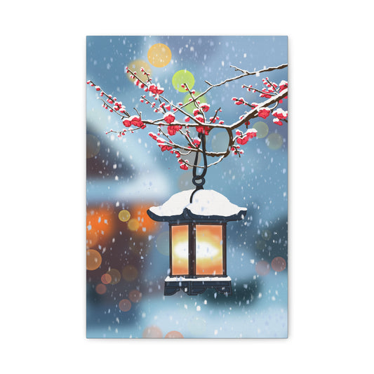 Winter Lantern Canvas Print