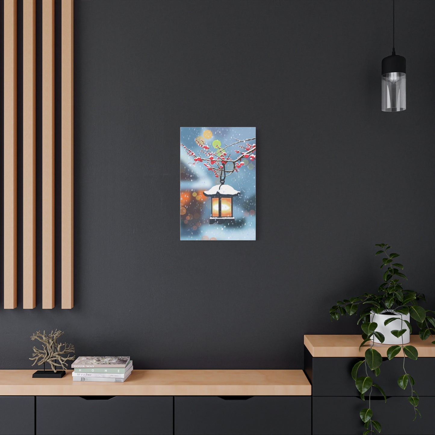Winter Lantern Canvas Print
