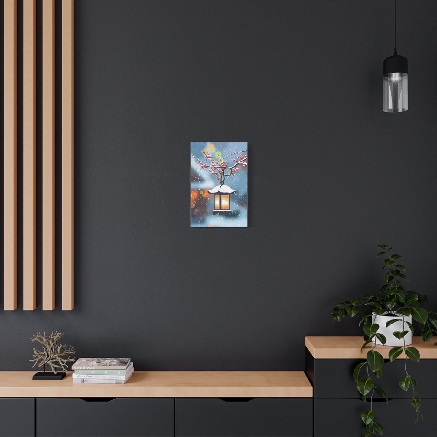 Winter Lantern Canvas Print