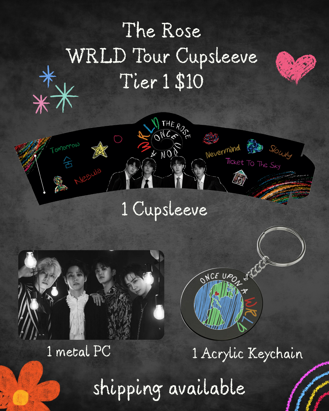 The Rose WRLD Tour Cupsleeve Tier 1