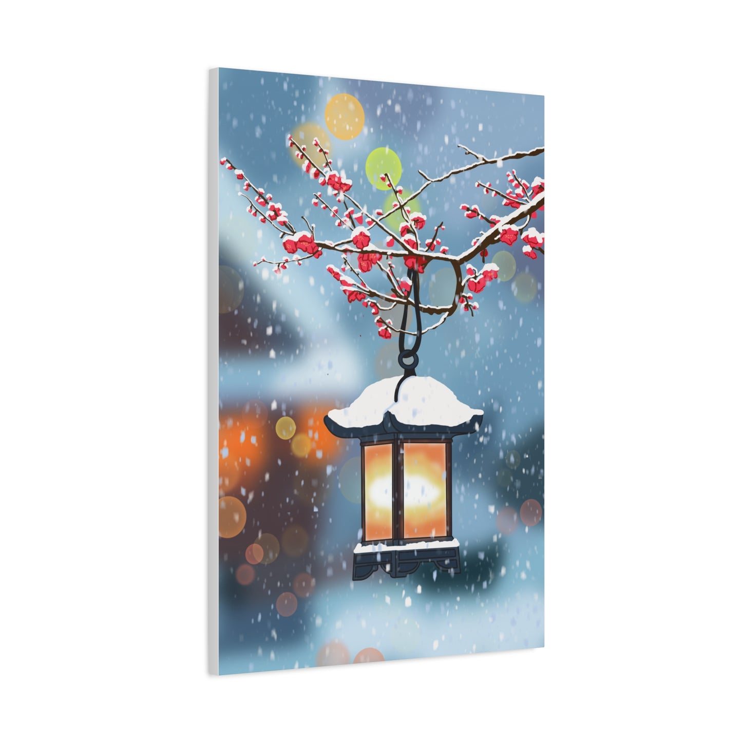 Winter Lantern Canvas Print