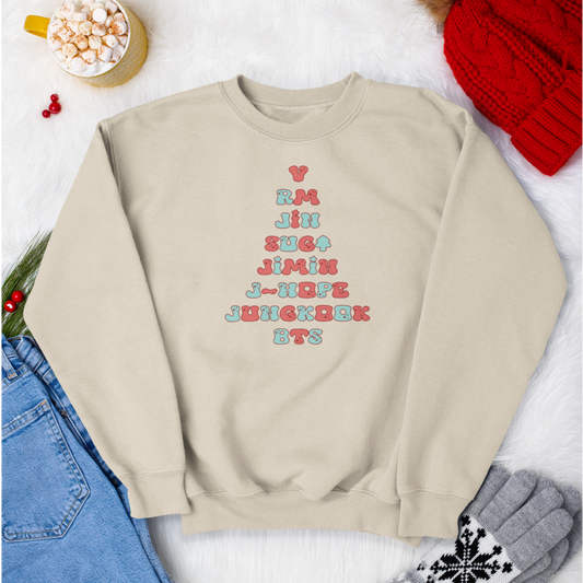 BTS Christmas Tree Sweatshirt