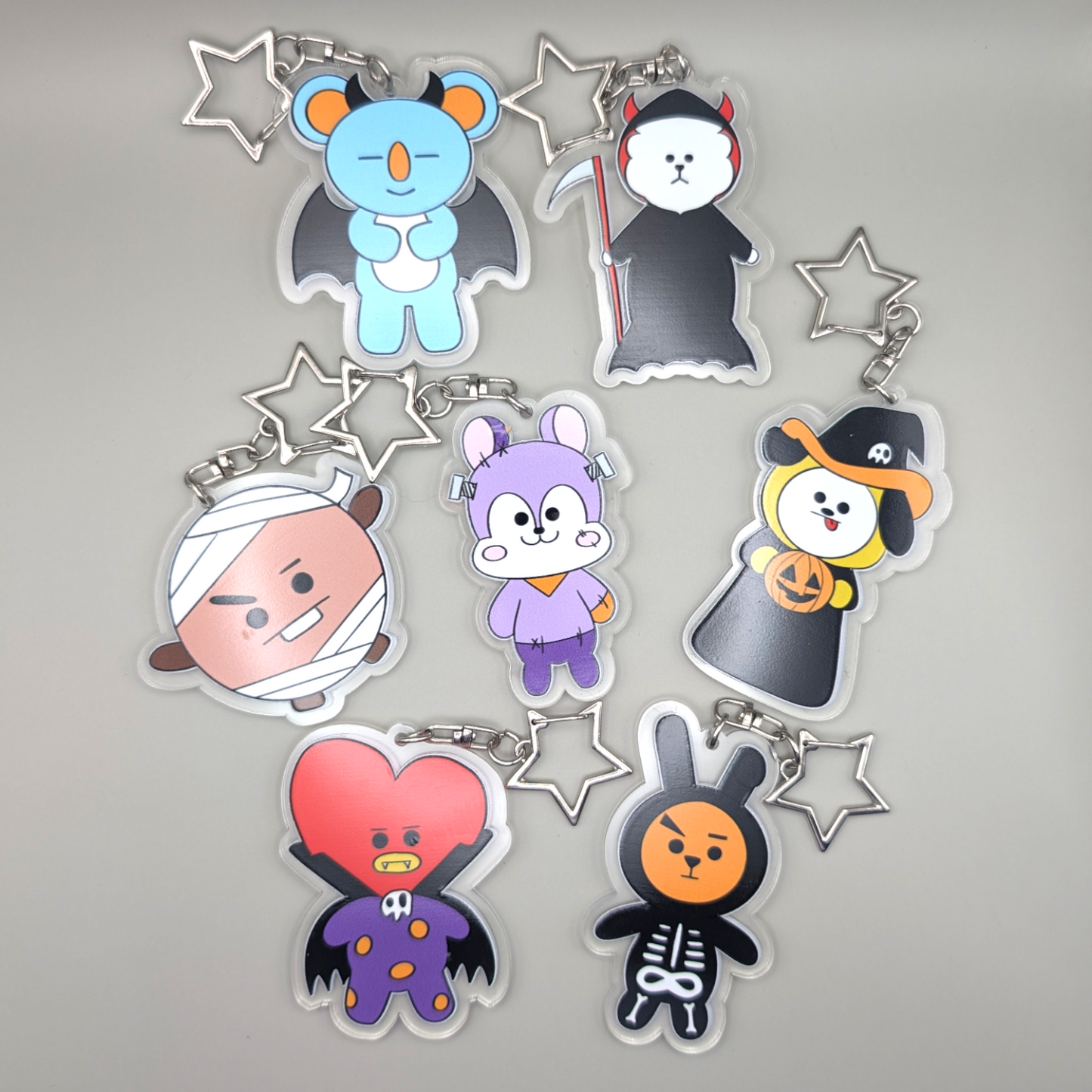 Halloween BT21 Keychains
