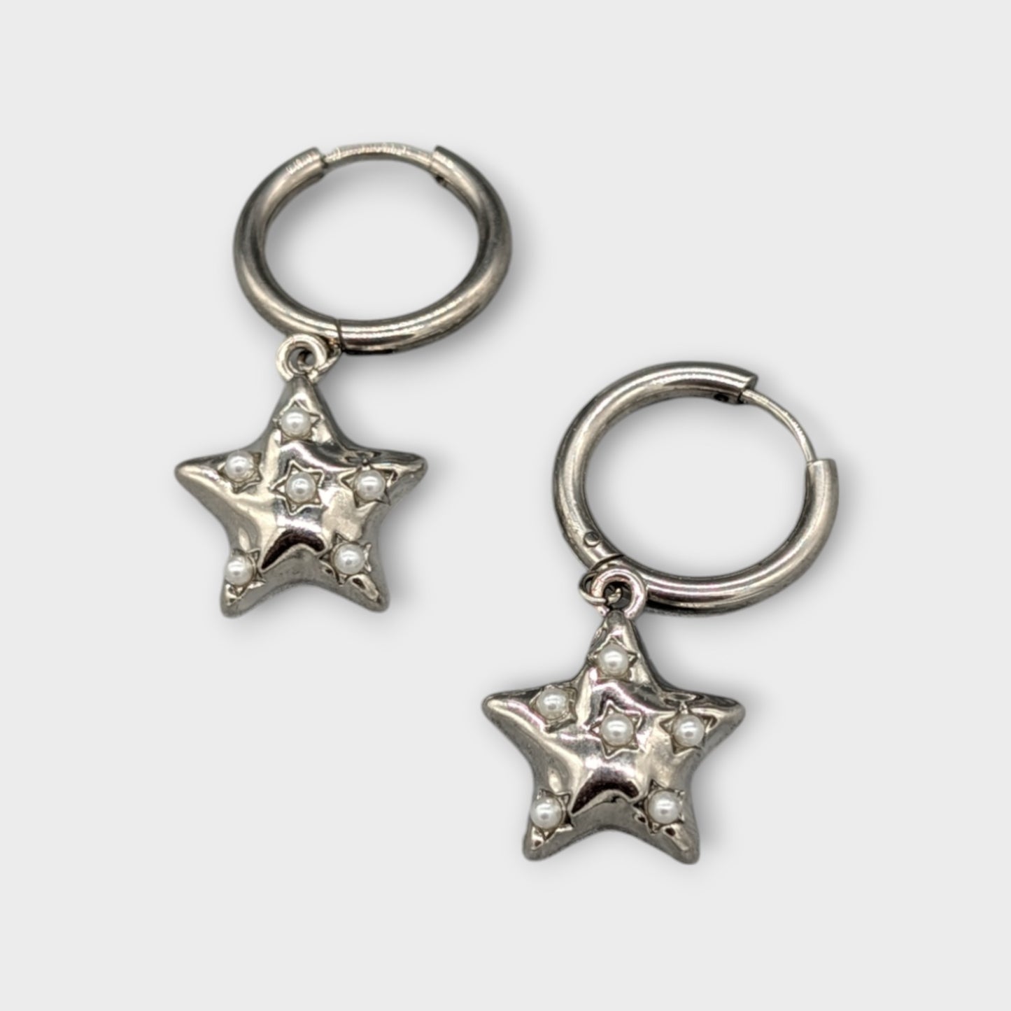 Pearl Star Earrings