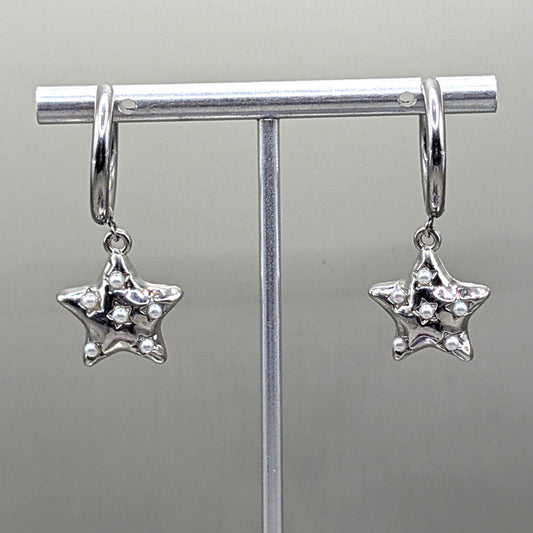 Pearl Star Earrings
