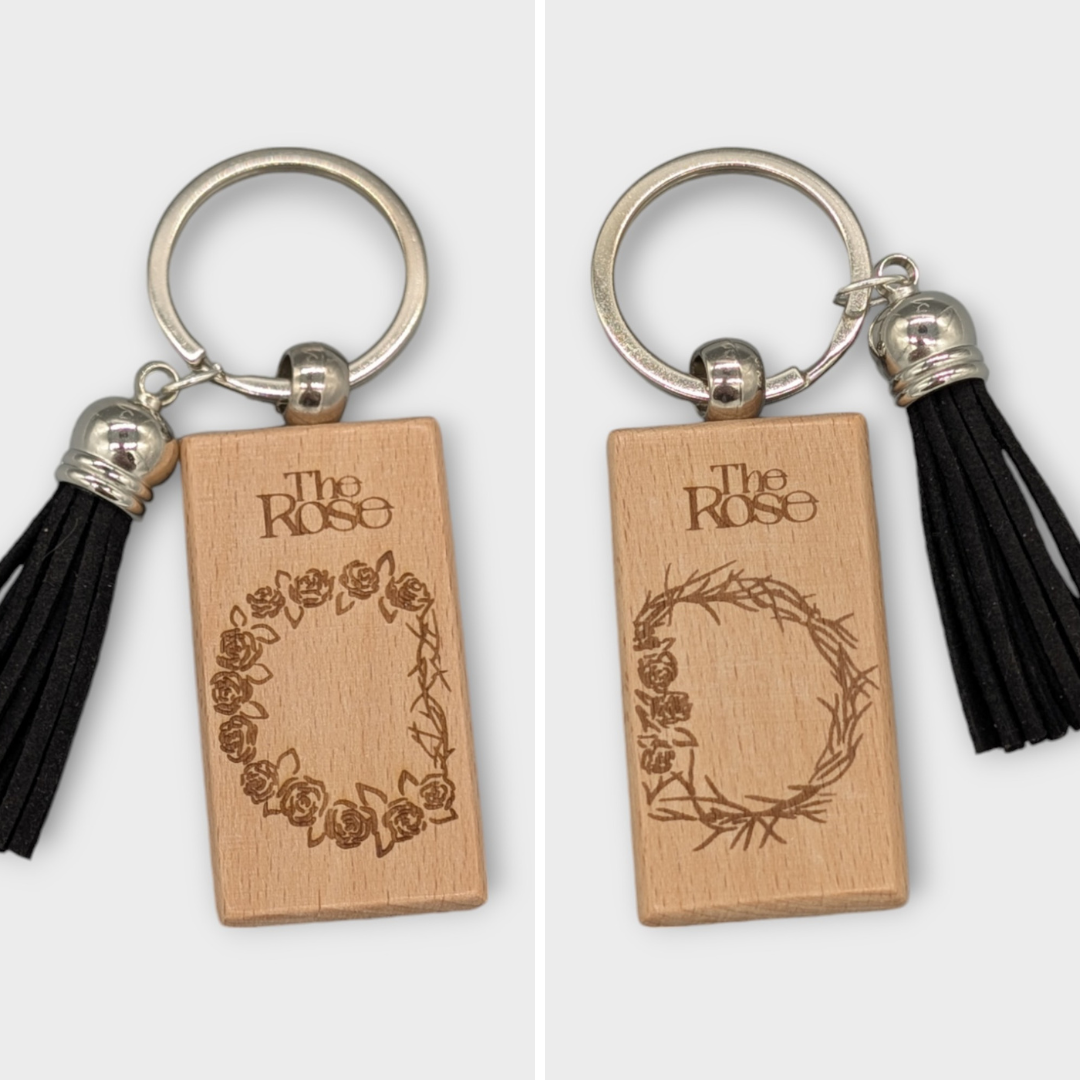 The Rose Wood Keychain